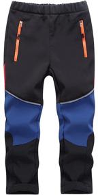 img 4 attached to 👖 Ultimate Protection: M2C Boys Girls Fleece Lined Softshell Waterproof Hiking Pants