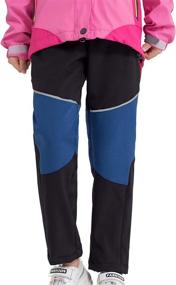 img 3 attached to 👖 Ultimate Protection: M2C Boys Girls Fleece Lined Softshell Waterproof Hiking Pants