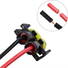 img 1 attached to 🔌 HUIQIAODS H11 H8 881 880 Female Adapter Wiring Harness Socket Connector - 2pcs for Headlight or Fog Light