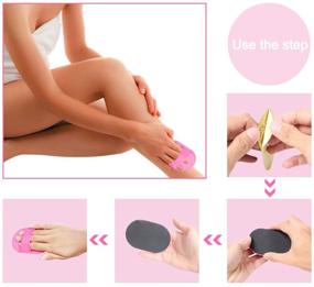 img 3 attached to edealing 1SET Smooth Legs Skin Pad Arm Face Upper Lip Hair Removal Remover Set Exfoliator - Experience Effective Hair Removal Results!