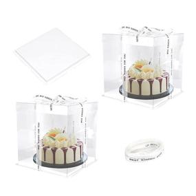 img 4 attached to Pcs Transparent Cake Ribbon X9 8