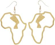 fashion africa hollow earrings minimalist logo