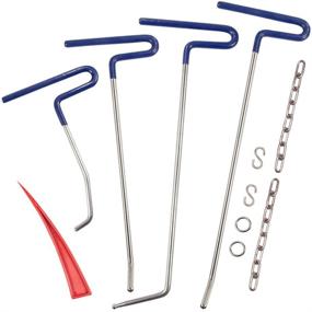 img 4 attached to 🔧 Mookis Rods Dent Removal Kit: Complete 9Pcs Set for Effective Car Body Hail Damage and Door Dent Repair with Rods and Air Wedge Alignment Tool