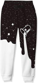img 2 attached to Uideazone Kids Dragons Pattern Sweatpants - Fashionable Boys' Pants