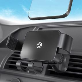 img 4 attached to DALUZ Air Vent Car Phone Holder Mount: Upgraded Gravity Design for One-Handed Auto Clamping, 4-7 inch Smartphone Compatible