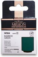 mijello mission gold watercolor perfect pan refill 🎨 - бамбуково-зеленый (mpw584) - повысьте эффективность вашего художественного процесса логотип