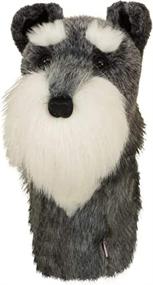 img 2 attached to ⚫ Daphne's Schnauzer Headcovers: Stylish Grey-Black Protection for Your Golf Clubs