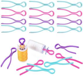 img 4 attached to 🧵 Organize Your Sewing Threads with Multicolored Bobbin Buddies – Plastic Bobbin Thread Holders, Bobbin Clips, and Sewing Machine Accessories