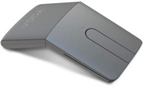 img 4 attached to 🖱️ Lenovo Yoga Mouse with Laser Presenter - 2.4GHz Wireless Nano Receiver & Bluetooth 5.0 - Award-Winning Ergonomic V-Shape - Adjustable 1600 DPI - Optical Mouse - GY50U59626 - Iron Grey - Gray