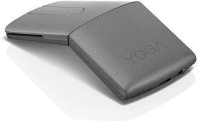 img 3 attached to 🖱️ Lenovo Yoga Mouse with Laser Presenter - 2.4GHz Wireless Nano Receiver & Bluetooth 5.0 - Award-Winning Ergonomic V-Shape - Adjustable 1600 DPI - Optical Mouse - GY50U59626 - Iron Grey - Gray
