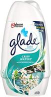 освежитель воздуха glade solid, дезодоратор для дома и ванной комнаты, аромат свежих вод, 6 унций, набор из 12 штук логотип