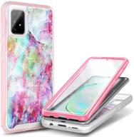 e-began case for samsung galaxy s10 lite (2020)/galaxy a91 with [built-in screen protector] logo