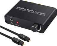 🔊 neoteck 192khz digital to analog audio converter - compatible with dolby dts/ac-3 5.1ch - digital spdif coaxial toslink to analog stereo rca l/r + 3.5mm jack audio converter logo