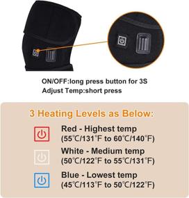 img 2 attached to 🔥 Adjustable Temperature Heated Knee Pad for Elderly in Cold Weather - Reliable Heat Therapy Brace to Relieve Knee Pain, Joint Pain, and Arthritis - 1PCS