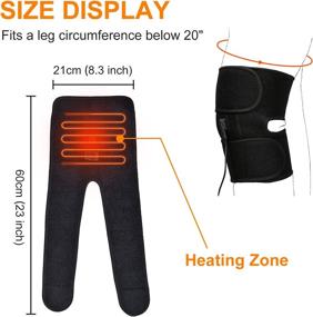 img 1 attached to 🔥 Adjustable Temperature Heated Knee Pad for Elderly in Cold Weather - Reliable Heat Therapy Brace to Relieve Knee Pain, Joint Pain, and Arthritis - 1PCS