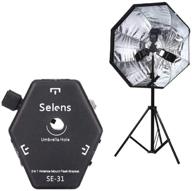 🌂 selens flash shoe umbrella holder light stand bracket (3-way) - optimize speedlite photography lighting setup! logo