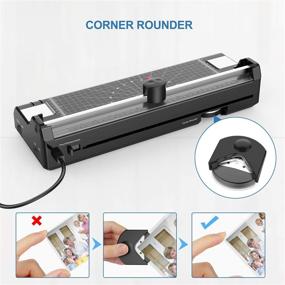 img 1 attached to Laminator Machine, UALAU 7 in 1 Thermal Laminating Machine for A3/A4/A6, Including 20 🖨️ Pouches, Paper Trimmer, Corner Rounder, Photo Frame – Ideal for Home, School, and Office Use