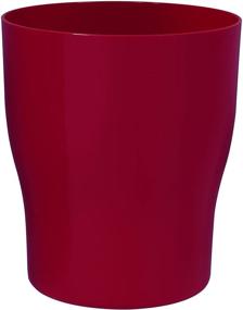 img 1 attached to 💎 Red Gem Plastic Waste Basket by Creative Bath Products: GEM54RED