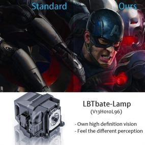 img 1 attached to 🔦 Stamo YHY Replacement Projector Lamp for Epson Powerlite Home Cinema 2100 2150 1060 660 760hd VS250 VS355 EX5260 VS350 EB-S41 EH-TW650 - ELPLP96 V13H010L96 Projector Bulb with Housing (Silver)