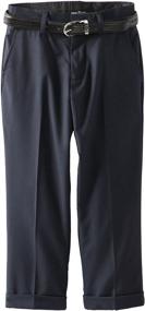 img 2 attached to 👖 Little Belted Dress Pants for Boys from American Exchange - Stylish and Comfortable Clothing Option