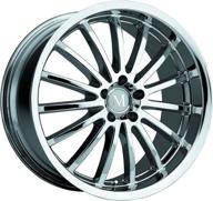🔮 stylish mandrus millennium 18x8.5 chrome wheels at et25 cb66.56 for 5/112 bolt pattern logo