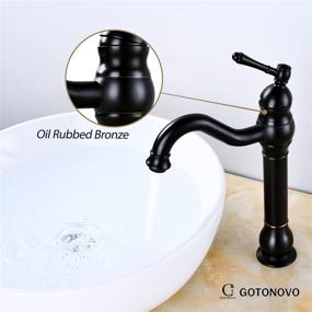 img 1 attached to 🚿 Bathroom Vessel Faucet in Elegant Rubbed Bronze Finish