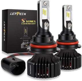 img 4 attached to 🔦 leppein S+ Series 9004/HB1 LED Headlight Bulbs - 8000LM Dual High/Low Beam, 32xZES 2nd Chips, 6500K Cool White, Halogen Replacement Conversion Kit - 1 Pair