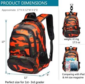 img 3 attached to 🎒 Cool Camouflage: Lightweight Elementary Bookbags for Adventurous Kids!