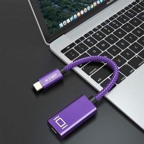 img 1 attached to 🔌 2 Пак USB C к Мини ДисплейПорт Адаптер, 4К 60Гц USBC Мужской к Мини DP Женский Конвертер, Thunderbolt 3 Совместимый для MacBook, Mac Air, iPad, Surface Book Pro 7, XPS 15/13