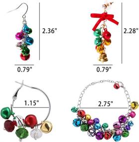 img 2 attached to Christmas Jingle Bell Jewelry Earrings