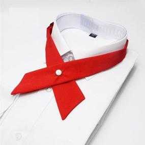 img 2 attached to 🎀 Versatile Criss Cross Bowtie: Perfect Uniform Accessories for Every Occasion - Bowtie03