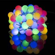 🌟 brilliant and waterproof kaisnova multi-color easter fairy light: 20ft 60leds globe ball string lights, usb operated with remote. perfect for girls room, dorm, wedding party, indoor and outdoor decoration! логотип