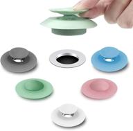 henglisam 5 pack silicone shower drain stopper - hair trap hair catcher 🛁 for bathtub, sink, laundry, kitchen, and bathroom - bathtub drain strainers protectors cover for floor logo