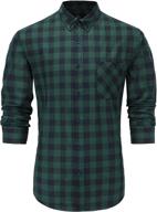 👔 emiqude cotton sleeve stylish button men's shirts - comfortable and trendy clothing options logo