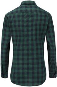 img 3 attached to 👔 Emiqude Cotton Sleeve Stylish Button Men's Shirts - Comfortable and Trendy Clothing Options