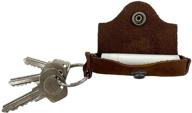 👜 hide & drink, rustic leather lip balm keychain holder: durable, vintage style, travel-friendly, 101 year warranty, swayze suede logo