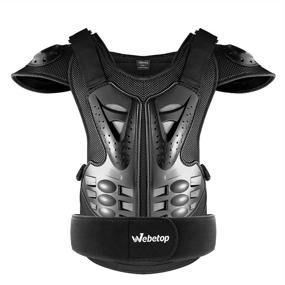 img 4 attached to 🏍️ Webetop Adults Dirt Bike Chest Spine Armor Vest for Skiing Mountain Activities