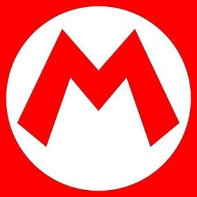 img 1 attached to 🍄 Наклейка Mario M из винила для бампера, стены, ноутбука, окна - 5 дюймов