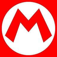 🍄 наклейка mario m из винила для бампера, стены, ноутбука, окна - 5 дюймов логотип