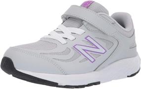 img 4 attached to Running shoes for athletic 👟 little girls - New Balance Girls