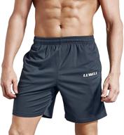 🏃 luwell pro men's 7" running shorts: quick dry & breathable for active workout, training, jogging - with pockets logo