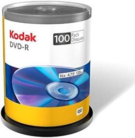 img 1 attached to ⏺️ Kodak 50300 DVD-R 16x - 100 Pack for High-quality Digital Storage