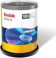 ⏺️ kodak 50300 dvd-r 16x - 100 pack for high-quality digital storage logo