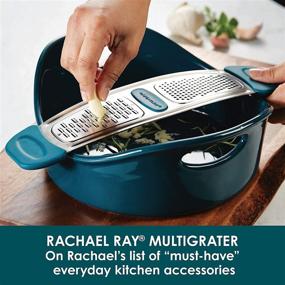 img 3 attached to 🔵 Rachael Ray Multi Stainless Steel Grater in Marine Blue: Versatile and Stylish Kitchen Essential