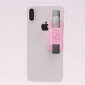 img 2 attached to 📱 VQ Lite Cell Phone Holder for JUUL (Case Only, No Device) - Never Forget or Misplace Your JUUL - Compatible with iPhone, Samsung Galaxy, Tablets, Car Dashboard (Pink)