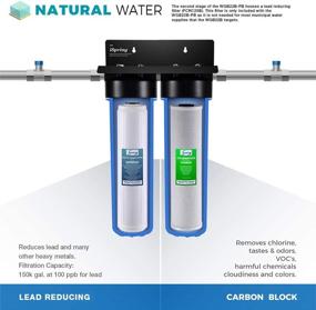 img 2 attached to 💧 Ultimate Water Filtration: iSpring WGB22B PB Chloride Reducing 2 Stage System