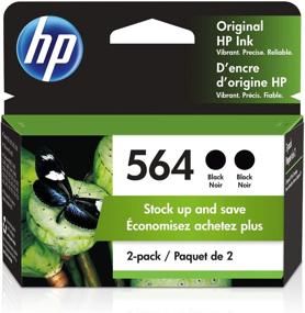 img 4 attached to Картриджи для чернил HP 564 (2 шт.) - Черные, совместимы с серией принтеров HP DeskJet 3500, HP OfficeJet 4600 5500 C6300 6500 7500, B8550, D7560, C510, B209, B210, C309, C310, C410, C510, CB316WN