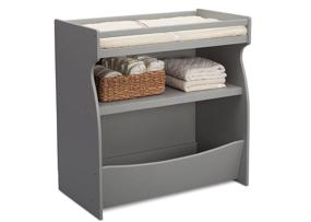 img 2 attached to Delta Children 2-in-1 Changing Table and Storage Unit: Ultimate Convenience and Style in Grey