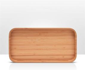 img 3 attached to 🛁 Bathroom Bamboo Vanity Tray | Countertop Organizer Tray with Home Décor | 11.8L x 6.1W x 0.9H Inches