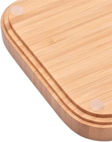 img 1 attached to 🛁 Bathroom Bamboo Vanity Tray | Countertop Organizer Tray with Home Décor | 11.8L x 6.1W x 0.9H Inches